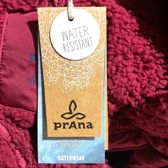 PrAna NEW Diva Jacket Red Water Resistant Size Sm - Picture 7 of 9